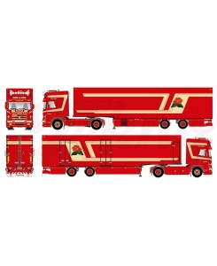 84293 - Scania serie4 Topline 4x2 trasporto fiori 2assi Fleurs vd Eijkel /1:50 TEKNO