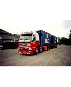 WSI01-4030 - Scania serie3 8x4 autotreno 2x20ft container Fa. Jac. Fijan & Zn. /1:50 WSImodels
