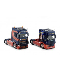 84101 - SET Scania NGS Highline 4x2 + Scania serie4 Topline 4x2 Coles & Sons  /1:50 TEKNO
