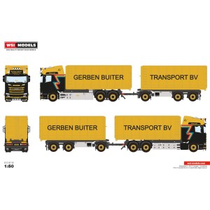 WSI01-4186 - Scania CR20H 6x2 scarrabile autotreno Gerben Buiter /1:50 WSImodels