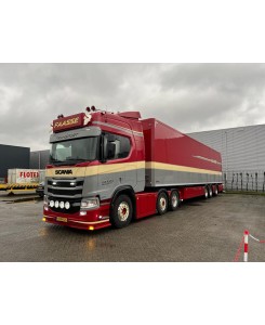 WSI01-4246 - Scania CR20H 6x2 box-trailer Faasse Transport /1:50 WSImodels