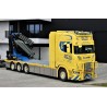 WSI01-4169 - Scania CS20H 8x4 flat-bed Fassi 1100+jib MCT Craning /1:50 WSImodels