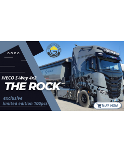 WSI02-3310 - Iveco S-Way 4x2 tipper trailer 3axle The Rock - Castellini /1:50 WSImodels