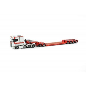 WSI01-3988 - Scania CS20H 8x4 lowloader 4+2axle Mud Grondwerken /1:50 WSImodels