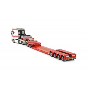 WSI01-3988 - Scania CS20H 8x4 lowloader 4+2axle Mud Grondwerken /1:50 WSImodels