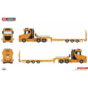 WSI01-4224 - Scania vlastuin torpedo 6x2 lowloader with ramps Krommenhoek /1:50 WSImodels