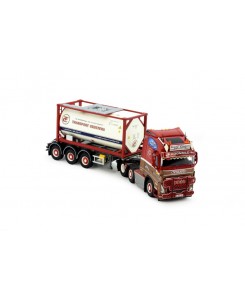 83752 - Volvo FH5 Globetrotter XL 6x2  tank ISO container trailer Ceusters /1:50 TEKNO
