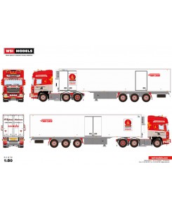 WSI01-3853 - Scania serie4 Topline 6x2 reefer P. Bjarne Andersen /1:50 WSImodels