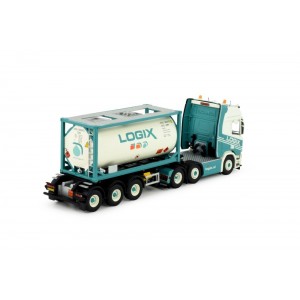 84915 - Scania NGR 6x2 ISO tank container Logix /1:50 TEKNO