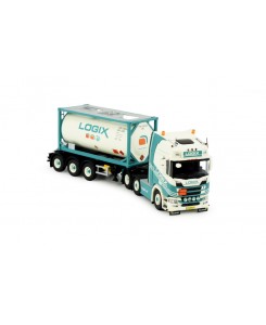 84915 - Scania NGR 6x2 ISO tank container Logix /1:50 TEKNO