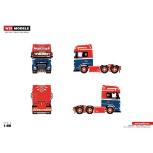 WSI01-4341 - DAFXF SSC my17 6x2 Lasse Mathiesen /1:50 WSImodels