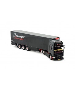 73952 - Scania CS20H 4x2 box trailer Sarantos /1:50 TEKNO