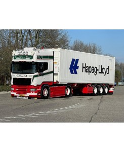 WSI01-4333 - Scania Streamline Topline 4x2 container trailer 40ft frigo Vreugdenhil Van Wamelen /1:50 WSImodels