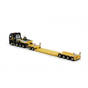82626 - Volvo FH4 Globetrotter XL 8x4 flat-bed trailer 2+4axle Sarhy /1:50 TEKNO