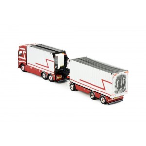 84497 - Volvo FH04 Globetrotter autotreno con gru G&J van Leeuwen /1:50 TEKNO
