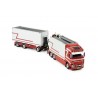 84497 - Volvo FH04 Globetrotter autotreno con gru G&J van Leeuwen /1:50 TEKNO