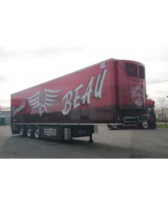 WSI01-4440 - Chereau frigo trailer 3axle - Transport Beau /1:50 WSImodels