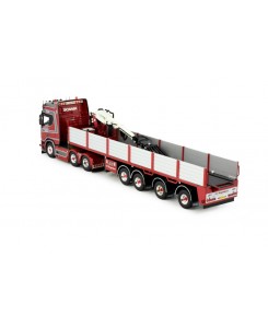 84356 - Scania NGR580 Highline 6x2 brick trailer Hoogendoorn A.E. /1:50 TEKNO