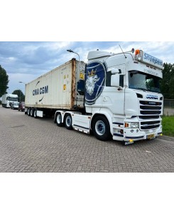 86345 - Scania NGR Highline 6x2 reefer 40ft container trailer Sneepels /1:50 TEKNO