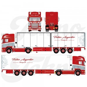 86015 - Scania R Streamline Topline 4x2 frigo Fabio Aegerter /1:50 TEKNO