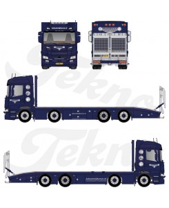 85485 - Scania NG P-serie pianale rigido con rampe (resina) Cluistra  /1:50 TEKNO