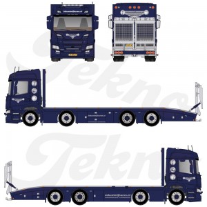 85485 - Scania NG P-serie pianale rigido con rampe (resina) Cluistra  /1:50 TEKNO