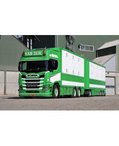 WSI01-4094 - Scania CR20H combi livestock Van Dijk /1:50 WSImodels