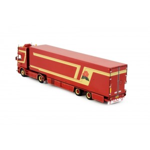 84293 - Scania serie4 Topline 4x2 flower-semitrailer 2axle Fleurs vd Eijkel /1:50 TEKNO