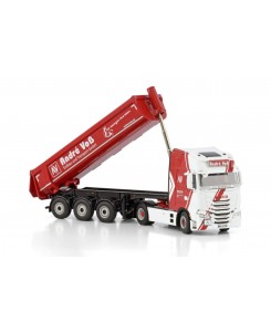 WSI01-4233 - Iveco S-Way 4x2 tipper trailer 3axle Andre Voß /1:50 WSImodels