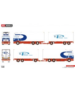 WSI01-4347 - Scania R4 Topline combi frigo Marcel Post /1:50 WSImodels