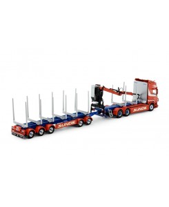 84857 - Scania NGR Highline combi SUNDE - wood transport  /1:50 TEKNO