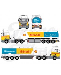 86826 - Scania NGR Highline 6x2 trasporto carburante Shell /1:50 TEKNO