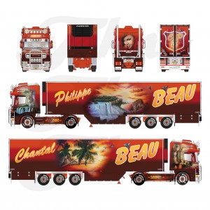 86310 - Scania serie4 Topline 4x2 frigo BEAU Cougar /1:50 TEKNO