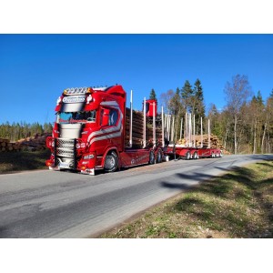 85984 - Scania NGR highline trasporto legname Gustafssons /1:50 TEKNO