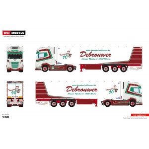 WSI01-4530 - DAF XG+ 6x2 frigo Transport Debrouwer /1:50 WSImodels