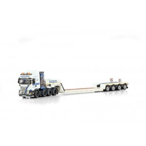 WSI01-4192 - Scania R6 8x4 Streamline Eurolow-loader Pendel-X 4axle Trinks /1:50 WSImodels