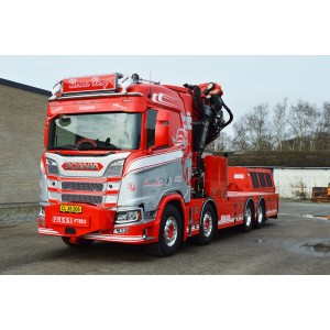 WSI01-4444 - Scania CR20N 8x4 con gru Fassi 1100+jib Thomas Berg /1:50 WSImodels