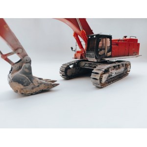 WM039 - Hitachi ZX-870 escavatore con benna per marmo - effetto sporcatura /1:50 WSImodels