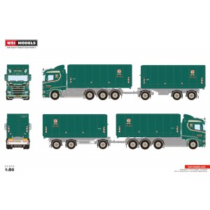 WSI01-4183 - Scania CR20N 8x2 autotreno scarrabile Olaf Jensen /1:50 WSImodels
