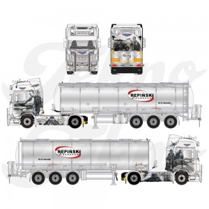 86346 - Scania NGR Highline 4x2 tank-trailer 3axle Repinski /1:50 TEKNO
