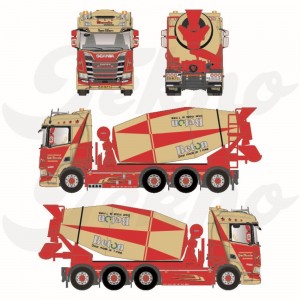 86739 - Scania NGR650 betoniera Mussche Transport /1:50 Tekno