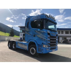 87113 - Scania NGS 6x4 semitrailer 3axle w/ramps Keil /1:50 Tekno