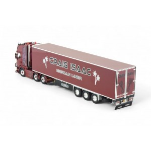 85254 - Scania R-serie Topline 6x2 frigo Craig Isaac /1:50 Tekno