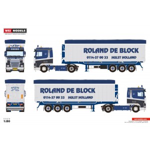 WSI01-4736 - DAF 95XF SC 4x2 volume trailer Roland de Block /1:50 WSImodels