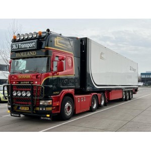 85486 - Scania serie4 Topline 164-480 6x2 frigo J&J Transport /1:50 Tekno