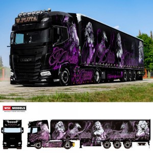 WSI01-4802 - DAF XG+ 4x2 curtainside W.Pluta Phoenix Queen /1:50 WSImodels