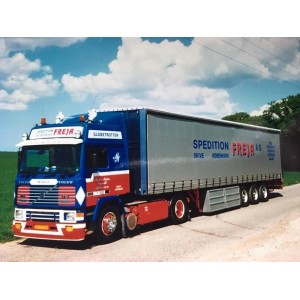 85451 - Volvo F12 Globetrotter 4x2 curtainside Morten Nielsen /1:50 Tekno