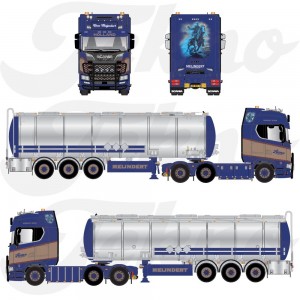 88829 - Scania NG 590S Highline 6x2 tank trailer Anne Transport /1:50 Tekno