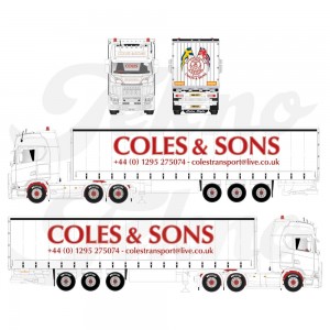 87541 - Scania NGS Highline 6x2 centinato Coles & Sons - Grease /1:50 Tekno