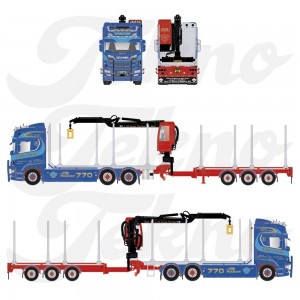 88429 - Scania NGR770 Highline Allan Cartner trasporto legname /1:50 Tekno